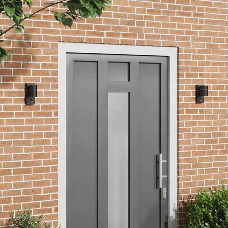 Applique Murale Extérieure - 4005990 - Noir - Acier inoxydable & verre - Lot de 2 (1/5)