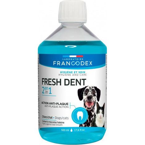 Fresh Dent 2 en 1 Pour Chiens et Chats 500ml - Francodex