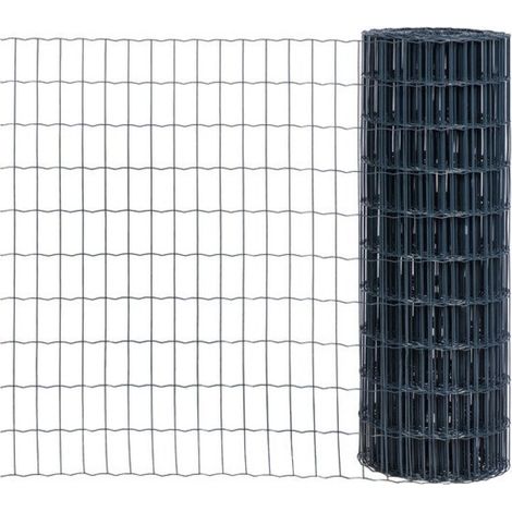 CENTRALE BRICO Grillage Gris Maille Soudé 100X50 mm - H. 180 L. 25 m