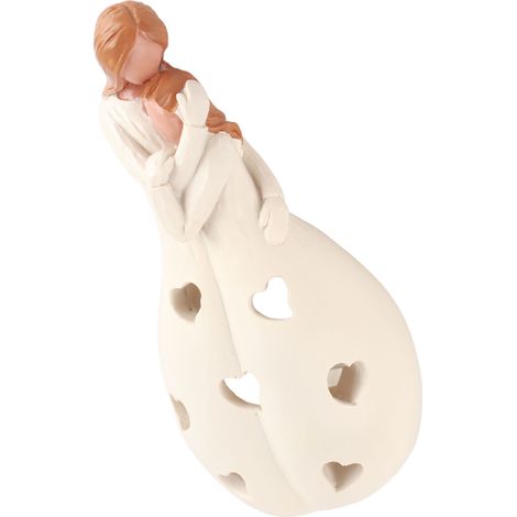 Bougeoir Cadeau Fête des Mères - Support Bougie Étreinte Mère Fille
