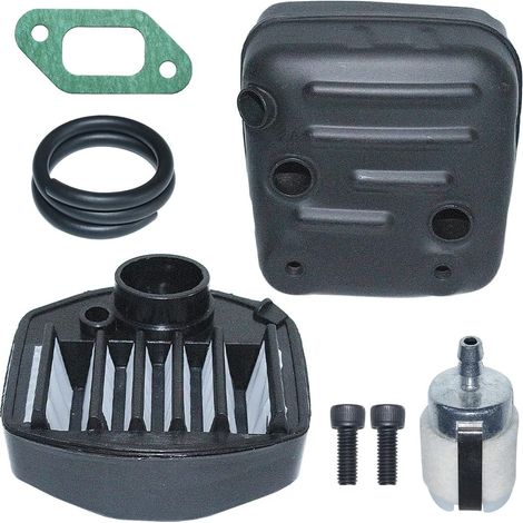 Kit silencieux d'échappement, filtre à air, ligne de carburant pour tronçonneuse Husqvarna 357 359 357XP, remplacement 503917601, 537010901 (1/5)
