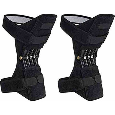 Supportive knee pads, 2-piece set, knee braces, powerful rebound, spring force, sports, reduces pain, protects legs from the cold