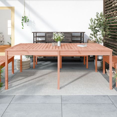 Table de jardin,Table meuble de Balcon,Table d'extérieur 203,5x100x76 cm bois massif de douglas -95286 (1/5)