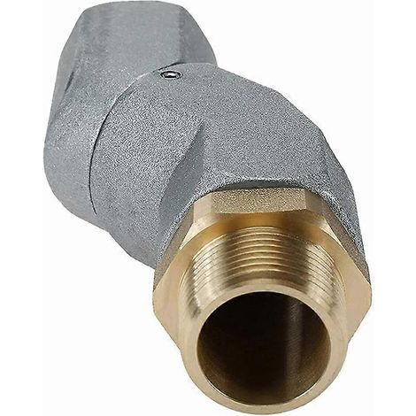 Raccord pivotant pour tuyau de carburant en alliage de zinc (2 pièces) (1/4)