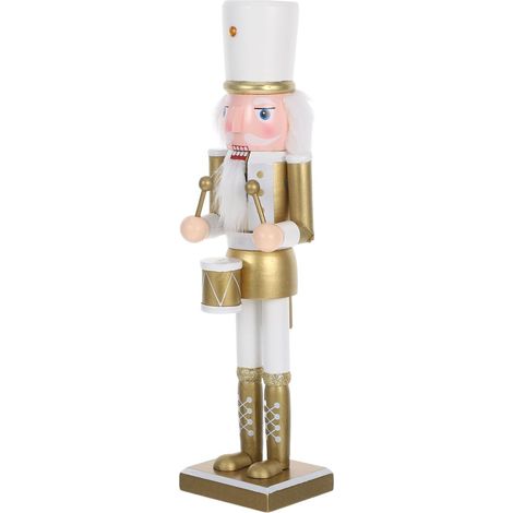 Casse-Noisette Figurine Bois Soldat Décoration de Noël Centre de Table Festif pour Étagères et Tables (1/5)