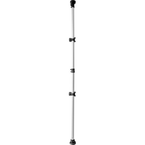 Portabici telescopico per 2 bici garage cantina corridoio facile stoccaggio in metallo bianco 130003135