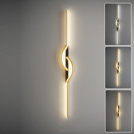 Applique murale moderne 60 cm, lampe de chevet créative, applique murale LED d'intérieur, plafonnier, lampe décorative, 3 températures de couleur (1/5)