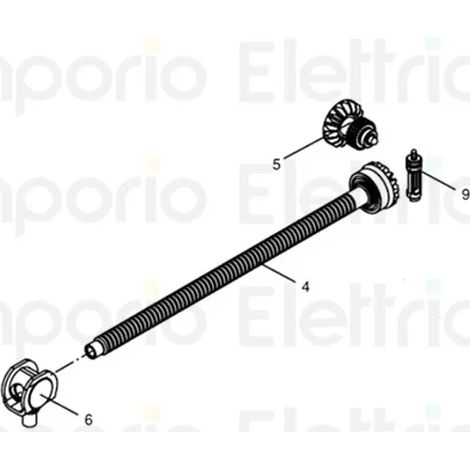 beninca pièce détachée engrenage déverrouillage assemblé pour bob.dk pour bob2124.dk 968602941 (1/3)