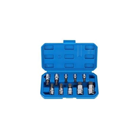 Douille Torx externe 1/2'', 1/4'', 3/8'', clé Torx 12 pans M4 M5 M6 M8 M9 M10 M12 M14 M16 M18, douille avec boîte
