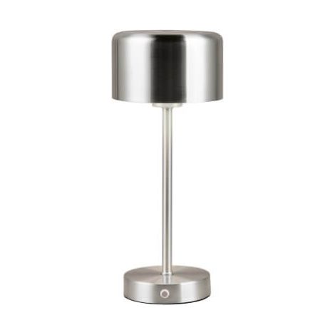 REALITY LEUCHTEN JEFF R59151107 LAMPE DE TABLE À 4 LED AVEC BATTERIE EN MÉTAL NICKEL MAT 1,5 W (1/3)