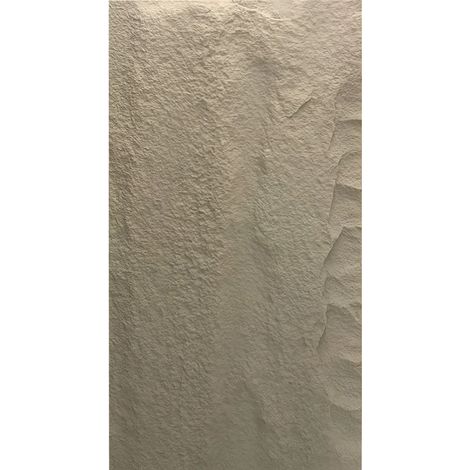 Pannello decorativo effetto roccia pietra 3D set 10 pz 7,2 mt2 rivestimento murale in PU 120 x 60 x 3 Grigio Cemento