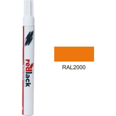 Feltro Vernice per ritocchi 8 ml – RAL 2000 – Giallo arancio – opaca – multisupporto – Redlack