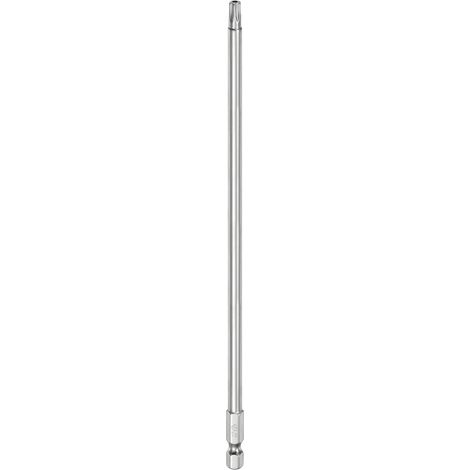 T27 Embout Tournevis Torx Tige Hexagonale 1/4" Longueur 8"(200mm) (1/5)