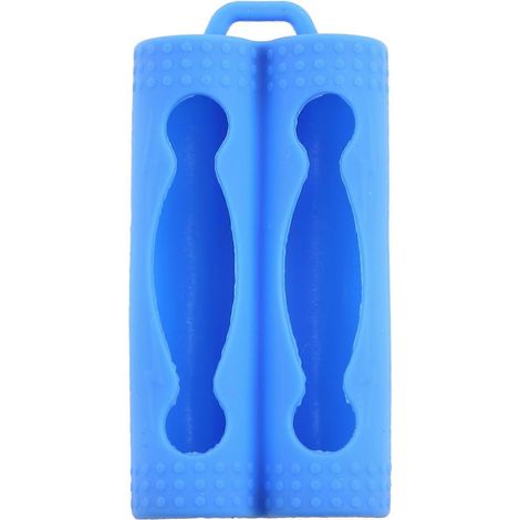 Étui de protection souple en silicone pour 2 piles 18650
