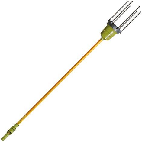 Abbacchiatore elettrico Oliviero Synthesis per raccolta olive con asta fissa cm 250 cavo 10 mt e bacchette in carbonio (1/2)