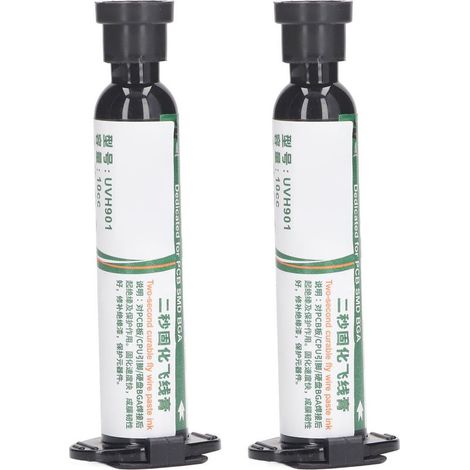 2pcs Isolé UV Durcissant Encre de masque de soudure pour PCB Soudure Encre résistante à la soudure Multifonction pour la soudure (Blanc laiteux) (1/5)