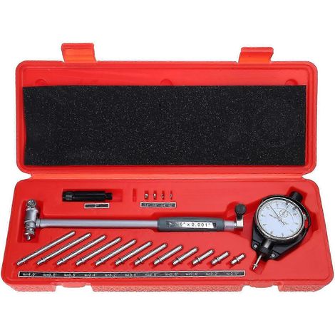 Jeu de comparateurs d'alésage numériques 50-160 mm (2-6 pouces), précision 0,01 mm (0,0003 pouce), outil de mesure pour cylindres de mesure internes (1/5)