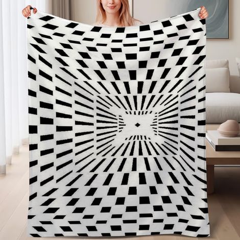 Couverture de lit en polaire, jeté doux et chaud idéal pour le printemps, légère et luxueuse en microfibre de polyester, décoration intérieure, cadeau pour hommes et femmes,6080 pouces (1/4)