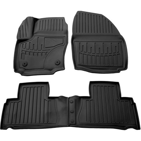 Alfombrillas para Ford S-Max I 2010-2015 (posterior al rediseño), (clips FC2), distancia entre centros de los topes ±31,5 cm (1/5)