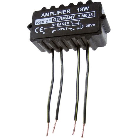 Kemo M033N Mono-Verstärker Baustein 9 V/DC, 12 V/DC, 18 V/DC, 20 V/DC 18 W 4 Ω (1/3)