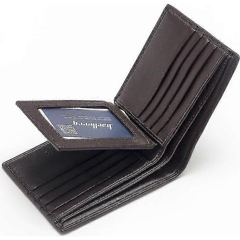 Portefeuille homme en cuir véritable - Portefeuille homme grande capacité avec porte-cartes et porte-monnaie - Portefeuille et porte-cartes pour homme jeune (1/5)