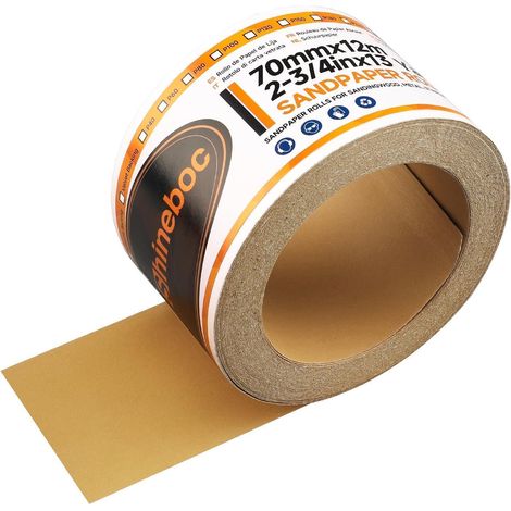 Schleifpapier Rolle 70mm 12m Körnung Selbstklebend K&xF6rnung 320 (1/5)