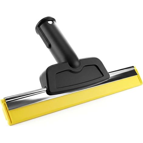 Raclette Vapeur pour Vitres avec Lame Flexible en Caoutchouc pour Fenêtres, Miroirs Parois de Douche – Embout Compatible avec Nettoyeur Vapeur SC1 SC2 SC3 SC4 SC5