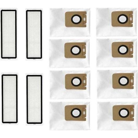 ALLIANDIS Sac à poussière avec filtre Hepa de remplacement pour aspirateur robot Bot L10 Plus Z10 Pro D10 Plus