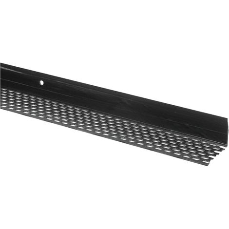 Profil de ventilation bas PVC brun UBBINK pour bardage - 30x30 mm - L.2m50 - 850501