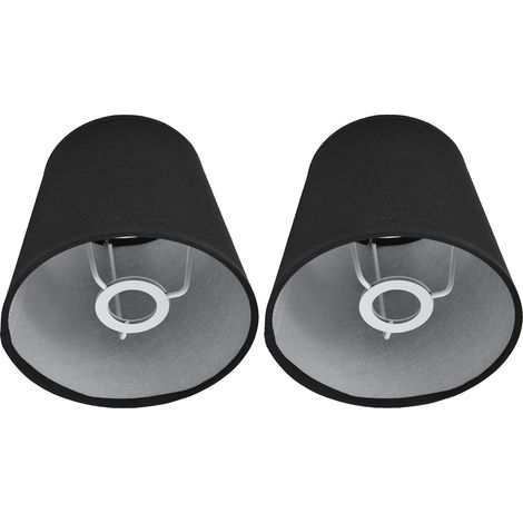 Abat Jour en Tissu 2pcs Abat Jour D'intérieur pour Lampe Chandelier à Douille E14, Lampadaire, Lampe de Table, Lustre, Applique Murale 4,4x6,0x5,5 Pouces (1/5)