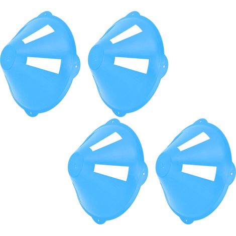 10 Cônes de Football Épais et Creux pour Entraînement, Matériel Sportif Anti-Vent Bleu (1/5)