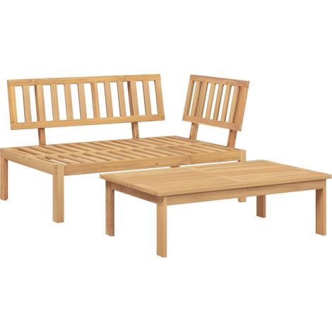 Maison Exclusive - 2-tlg. Garten-Sofagarnitur aus Paletten Massiv (1/5)