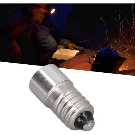 Ampoule LED pour lampe torche, lampe frontale, lampe de poche pour vélo, E10/P13.5S/4.5V/4P, lumière blanche. (1/5)