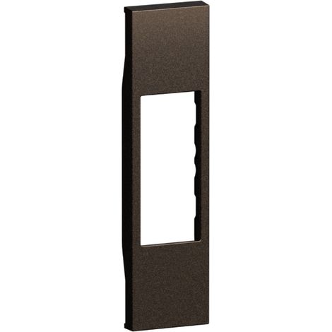 Cover bronze 1 modulo per connettori rj e a/v 1 modulo bticino living now - kb07
