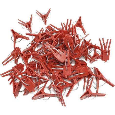 50 PCS Support De Plante Clips De Jardin Clips De Tomate Supporte/Connecte Plantes/Ficelle/Vignes Treillis/Cages Plante Vigne Légumes Clip De Fixation Outils De Greffage Faire La Plante Grandir