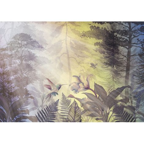 Papier peint panoramique - Forêt Tropicale - 457 cm x 320 cm (1/2)