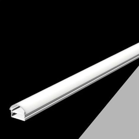 10 Pz Profilo In Alluminio Bombato A Plafone Sezionabile 2mt Per Strip Led Al-01 (1/4)