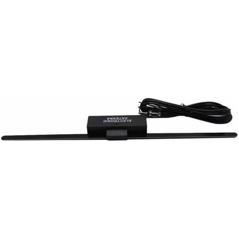 Alovez - Antenne Autoradio Adhesif Antenne Pare-Brise Amplificateur De Signal Voiture Camion Radio Antenne Amplificateur Universel,Noir (1/5)