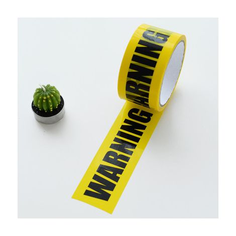 2 rotoli di nastro adesivo di avvertimento per decorazioni fai da te e di Halloween, nastro di avvertimento per zone pericolose e, larghezza 4,8 cm lunghezza 25 m (1/5)