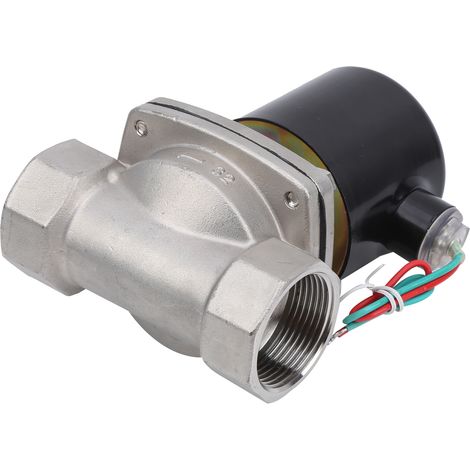 Électrovanne normalement fermée, à action directe, en acier inoxydable, pour serrurier, 220 V CA (1/5)