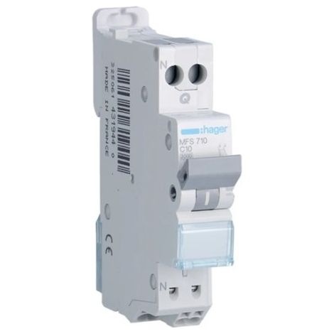 Hager MFS716 Single-phase switch 1P+N 3kA C 16A Auto
