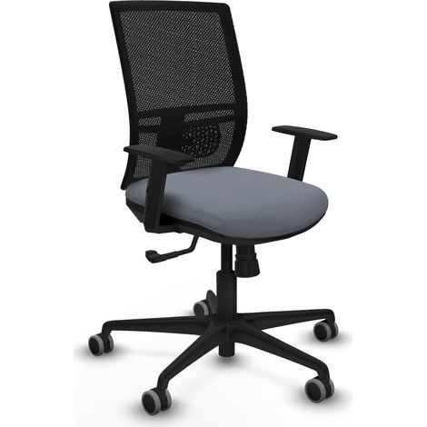 Chaise de bureau piqueras y crespo noire rembourrage mousse (1/2)