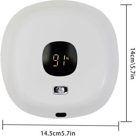 Distributeur automatique de savon mousse mural, 300 ml, désinfectant pour les mains sans contact avec 3 niveaux réglables, pour la cuisine et la salle de bain (1/4)