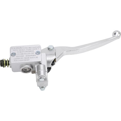 Ortviai Maître-cylindre de frein droit en métal argenté pour scooter GY6 50cc à 250cc (1/5)