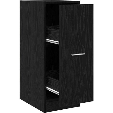 Meubles de Rangement,Cabinet de Pharmacie Chêne noir 30 x 41 x 77.5 cm CFW390758 (1/5)
