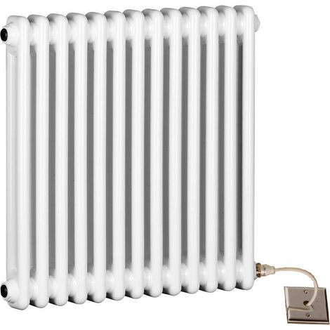 Traditional Electric White 2 Column Radiators 600mm high 812 mm wide (1/3)