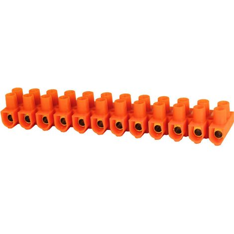 Gewindeklemmenleiste 12-spurig 10 mm orange LTF 12-10 Simet 21512108 (1/2)