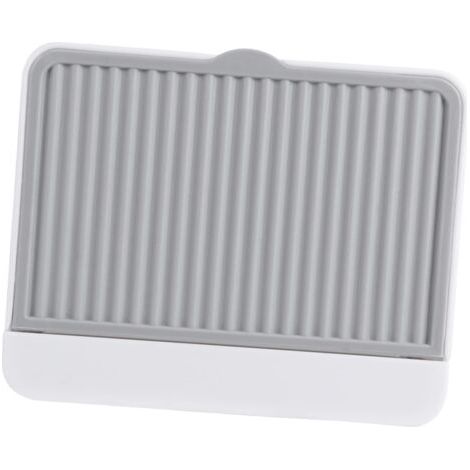 1 Porte- Mural - Porte- - Support de Rangement pour la Maison - Étagère de Drainage - Support de Rangement Pratique - Autocollant pour Traces - Gris (1/5)