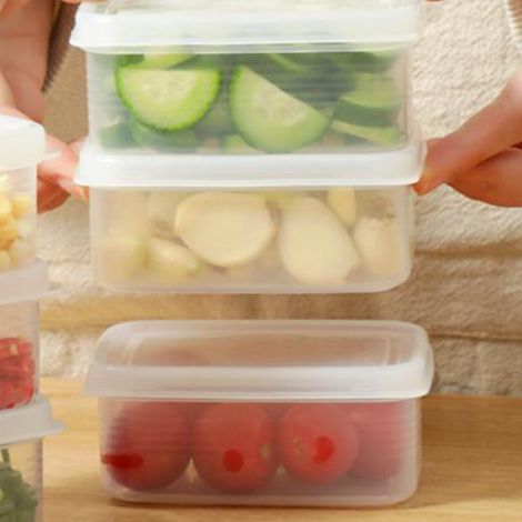 Boîtes de rangement pour réfrigérateur, compartiments pour viande congelée, boîtes de conservation pour congélateur et micro-ondes, boîtes de stockage pour céréales et riz.