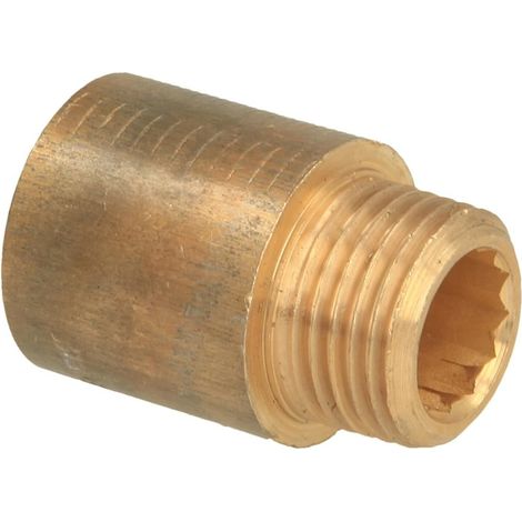 Rallonge de robinet 1/2'' x 25 mm laiton rouge